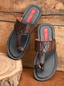 WAINERS Heritage Stride KOLHAPURI Trendy Slippers | Durable | Ethnic | Causal Wear | Men Flats