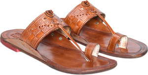 Stepsoft Kolhapuri Chappal For Men|Leather Ethnic Slippers Suitable In Kurta Sherwani Men Sandals
