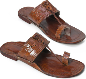 Stepsoft Kolhapuri Chappal For Men|Leather Ethnic Slippers Suitable In Kurta Sherwani Men Sandals