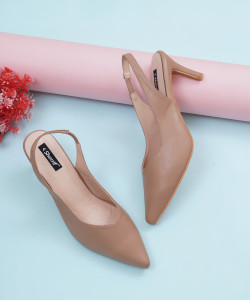 SHERRIF Beige Stiletto Women Heels