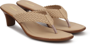 Bata Women Beige Heels