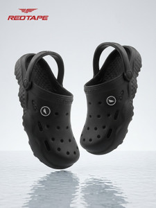RED TAPE Men Clogs Black - Image 1