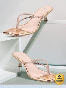 METRO EmbellishedOpenToeKitten Women Heels