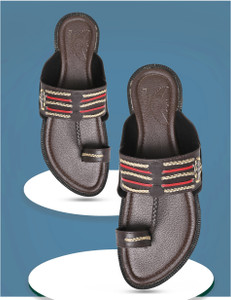 Kolhapuri Kolhapuri Chappal Handcrafted 100% Comfortable and Soft Men Sandals