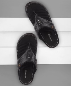 Bata Men Black Sandals