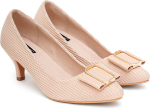 SHERRIF Beige Kitten Pumps Women Bellies
