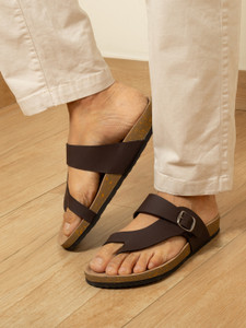 BIG FOX Phantom-2 Cross Strap Cork Men Flats