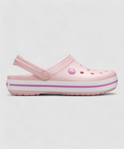 CROCS Crocband महिलाओं के लिए गुलाबी क्लॉग्स