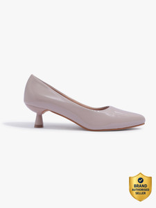 CARLTON LONDON Women's Pointed Toe Kitten Heel Pumps Women Heels