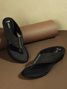Vwalk Ethnic & Fashion Slip-ons Low-Heel Wedge Sandals | Heel Height: 1.5 Inch Women Wedges