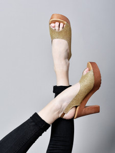 action Glitter Comfort Sandal Women Heels
