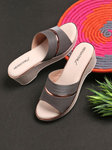 heighten Women Gray Wedges - Image 5