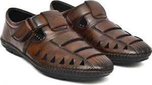 PROVOGUE Lightweight Synthetic Leather Slip On Stylish Cutout Design & Breathable Comfort Men Casual