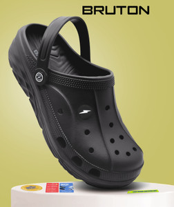 BRUTON पुरुषों के लिए काला सैंडल