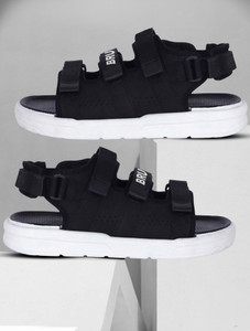 BRUTON Men Black Sandals - Image 6