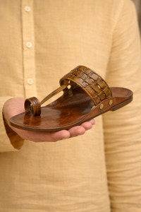 Prince Majestic Kolhapuri Slipper Handmade Leather Ethnic Men Sandals