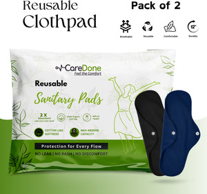 CareDone Reusable Cloth Pads – Soft, Absorbent, Eco-Friendly Protection Sanitary Pad