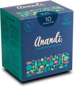 आनंदी Organic Biodegradable pads with Disposal pouch XXL Sanitary Pad