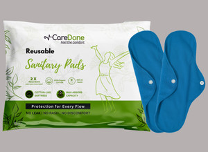 CareDone Ultra-Soft Organic Cotton with Maximum Absorption and Breathable Freshness Sanitary Pad