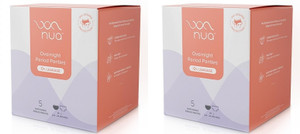 Nua Overnight Disposable Period Panties | M - L | 5 Count x Pack of 2 Sanitary Pad