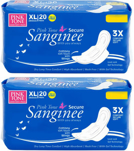 pink tone COTTON SOFT, DRY LONG TIME COMFORT, HIGH ABSORBENT-XL280 Sanitary Pad
