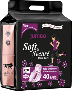 soft & secure Jumbo XXXL Size Cover Sanitary Pad For Heavy Flow Sanitary Pad