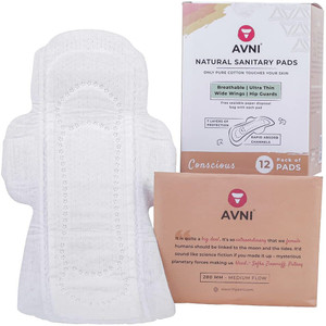 Avni Ezeepad 330 MM Cotton Disposable pad with diposal bag Sanitary Pad