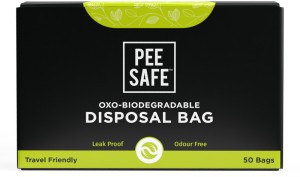 Pee Safe Oxo - Biodegradable Disposable Bags for Disposal of Tampons , Condoms and Pantyliner Sanitary Pad