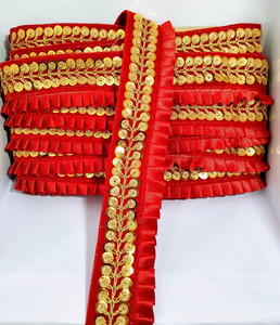 SHINGALA ENTERPRISE Heavy quality embroidery sequence with feel work Velvet Saree Falls