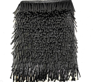 MARUTI KRUPA ENTERPRISE MAKE HEAVY BLACK SALI 9 METER Lace Saree Falls