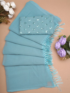 FERVIK FASHION Printed, Embroidered Bollywood Net Saree