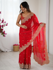 Tasrika Embellished Bollywood Chiffon Saree
