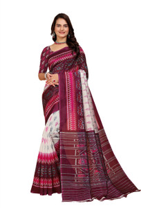 Kanooda Prints Printed Mysore Art Silk Saree