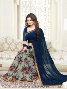 Dhandai Fashion Printed Bollywood Georgette Saree