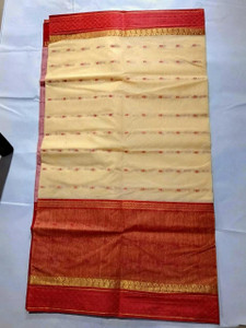 Aishani tant saree ghar Self Design Tant Pure Cotton Saree
