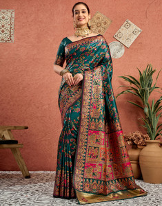 Sangria Woven Banarasi Pure Silk Saree