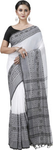 DipDiya Self Design Handloom Pure Cotton Saree