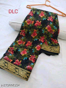 Dhanlaxmi CreationLLP Floral Print, Digital Print Daily Wear Georgette Saree