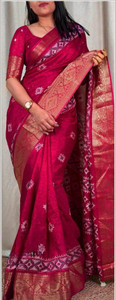 Stylezone Woven Bollywood Muslin, Jacquard Saree