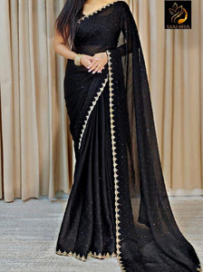 ND ENTERPRISE Embellished Bollywood Chiffon Saree