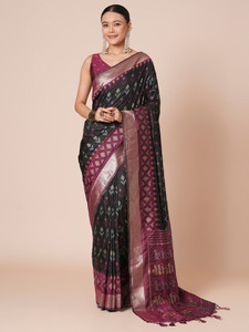 Sareemall Woven Pochampally Silk Blend Saree