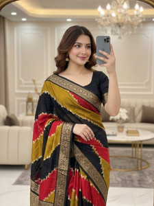 Magneitta Printed Banarasi Chiffon, Georgette Saree