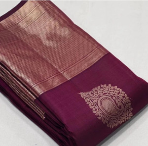 shivdarshan creation Woven Kanjivaram Pure Silk, Art Silk Saree
