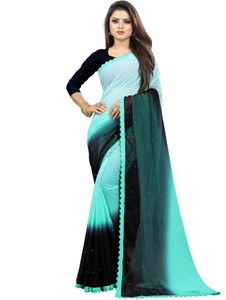 Fashion Day Self Design, Solid/Plain Bollywood Georgette Saree