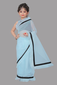 Cozee Shopping Self Design, Embellished, Solid/Plain Bollywood Net Saree