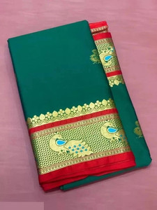 riddhi shivaay feb Woven Paithani Cotton Silk Saree
