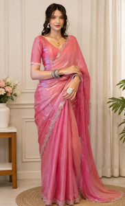HOWAREYOU CREATION Self Design Bollywood Net Saree