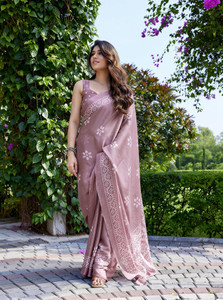 MIRCHI FASHION Printed, Blocked Printed Hand Batik Chiffon, Georgette Saree