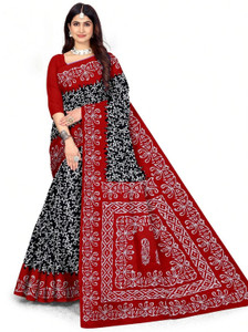 RJ CREATION Printed Daily Wear Pure Cotton Saree