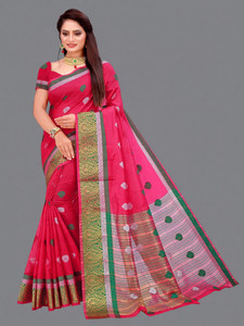 PRIYANSH CREATION Woven Bollywood Cotton Silk Saree